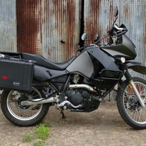 2011 Kawasaki KLR 650  - It will go just about anywhere and does everything well but nothing outstanding. The USMC uses a diesel converted version of 